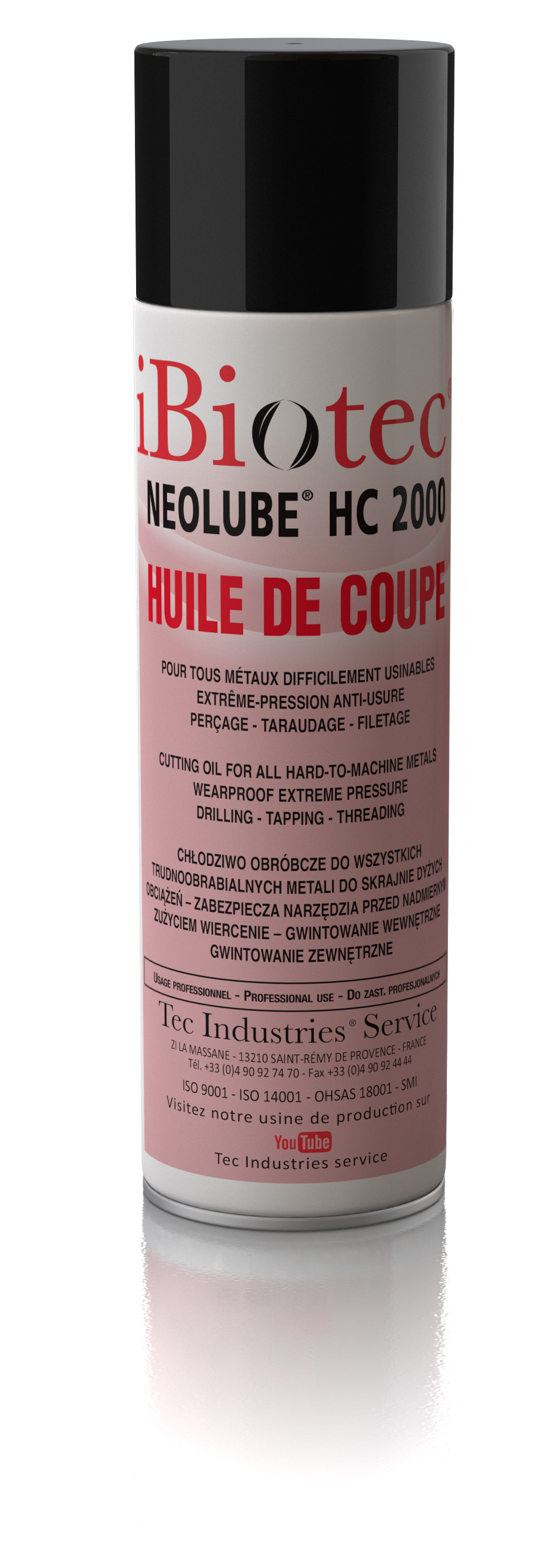 Fluido extrema presión antidesgaste para perforación, terrajado, roscado sobre todos los metales de difícil mecanización. Excelente resistencia a la herramienta, agujeros ciegos o pasantes. Aerosol aceite de corte, mecanización perforación, terrajado. Aerosol aceite de roscado, aerosol aceite de perforación, aerosol aceite de terrajado. Aceite de corte todos los metales, aceites de corte ibiotec. Aceite de corte. Fluido de corte entero, fluido de mecanización, fluido de perforación, fluido de terrajado, fluido de roscado, lubricante de corte, aceite de corte, fluido de corte, aerosol fluido de corte, aceite de terrajado, aerosol fluido de terrajado, aceite de roscado, aerosol fluido de roscado. Fabricantes aceites de corte. Fabricantes fluidos de corte. Fabricantes fluidos de mecanización. Aceite entero mecanización. Mecanización aceros inoxidables. Proveedores aceites de corte. Proveedores fluidos de mecanización. Aerosoles técnicos. Aerosoles mantenimiento. Proveedores aerosoles. Fabricantes aerosoles.